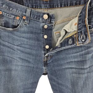 Levis 501 Jeans Mens 29x32 Blue Straight Leg Button Fly Original Fit Red Tab